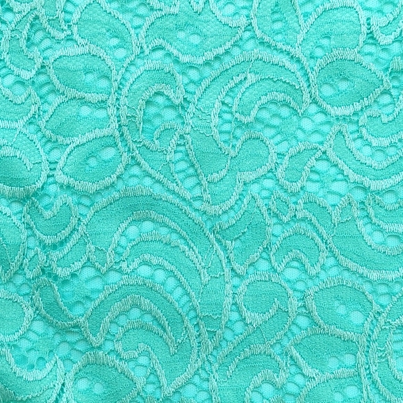 CAROLINA spaghetti straps mermaid lace dress NWOT - Picture 6 of 9